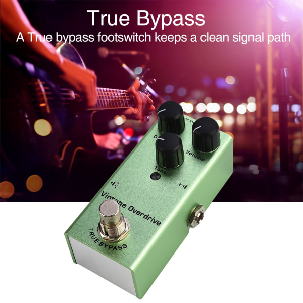 Guitar Effect Pedal Vintage Overdrive Single True Bypass