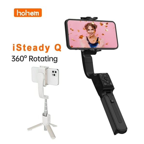 Hohem ISteadyQ Single Axis Gimbal Stabilizer Selfie Stick Tripod white