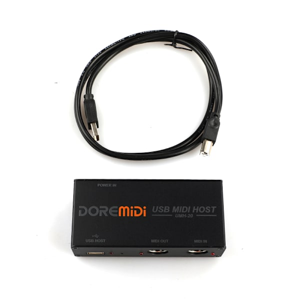 DOREMiDi USB MIDI HOST FTP Converter Adapter 16 kanaler + kabel