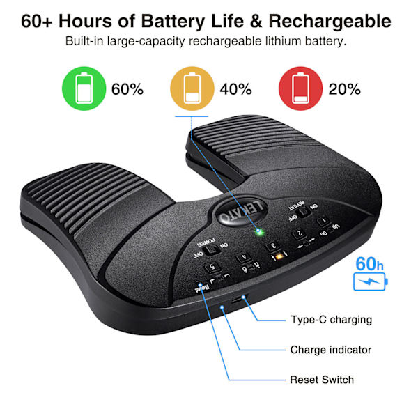 LEKATO bluetooth Page Sheet Turner Pedal Tablet Rechargeable