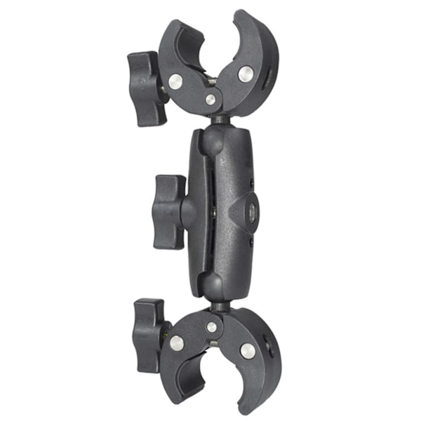 Super Dual-head Clamp Mount Bracket Cykel Motorcykel Fäste Large