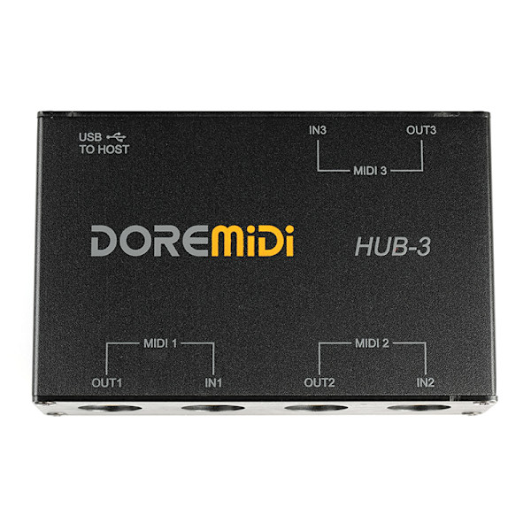 DOREMiDi HUB-3 USB Power MIDI Interface Box Controller Adapter