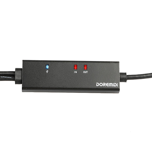 USB till MIDI In/Out 5 Pin Interface Converter Kabel för PC Laptop