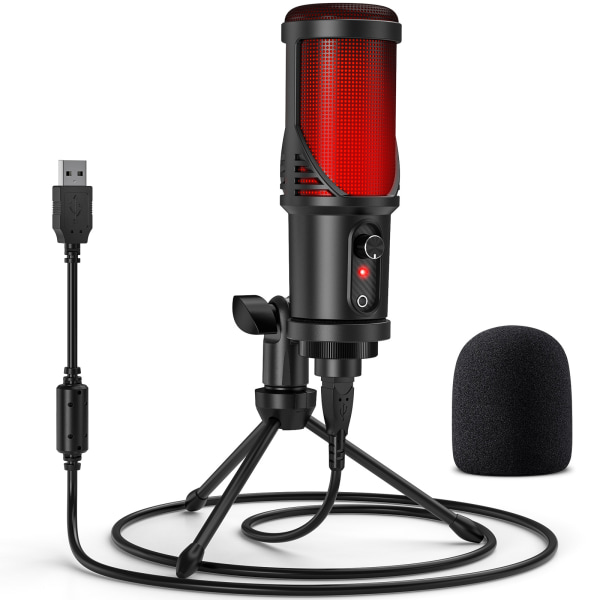 USB kondensatormikrofon Mic Kit Stativstativ Recording Studio