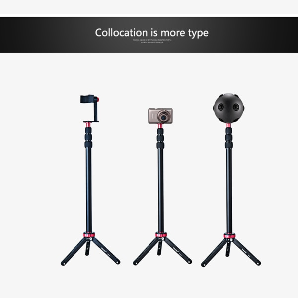 Kamera Selfie Stick Tripod Extension Monopod Rod Stave för stativ