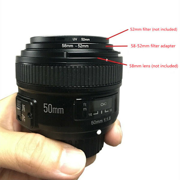 18st 37-82mm kameralinsfilteradapterhållare Set