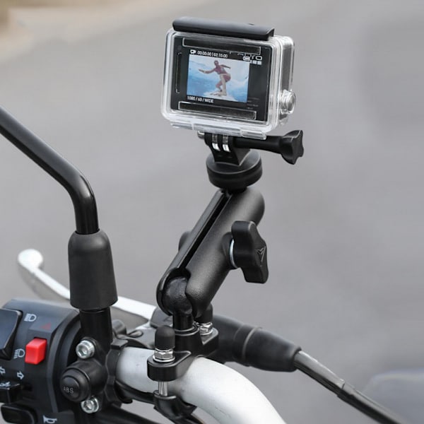 Motorcykelfäste Styre Spegelfäste Hållarklämma För Gopro