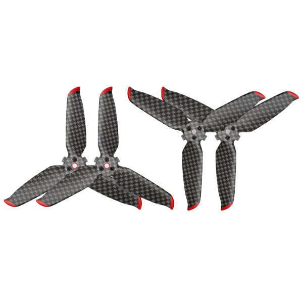 2 par Sunnylife kolfiberpropellrar för DJI FPV Combo Drone