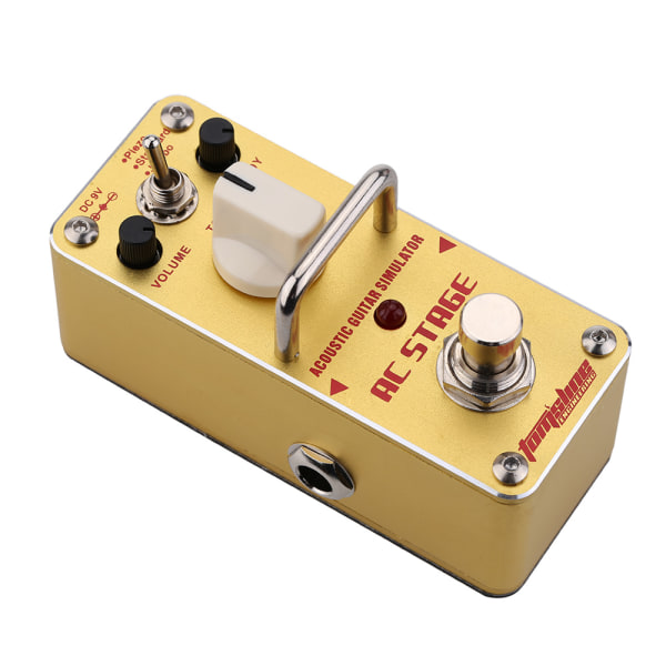 AROMA Akustisk Simulator Mini Gitarr Effekt Pedal True Bypass