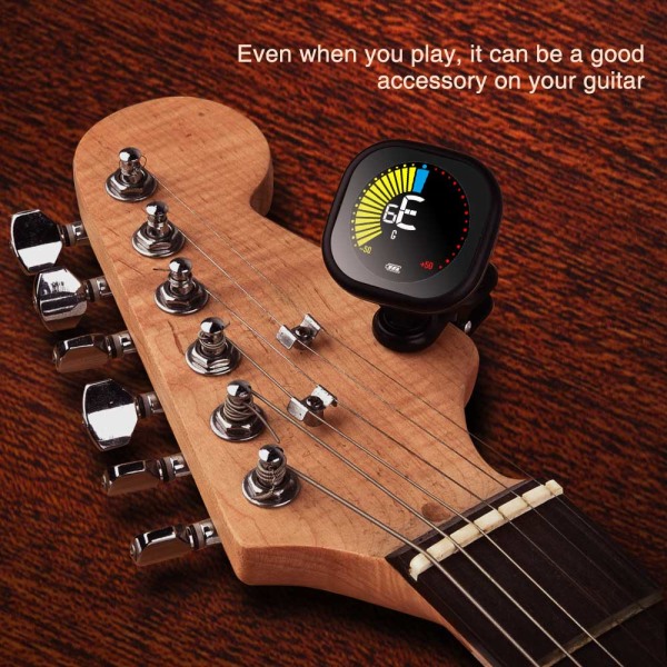 LEKATO WST-6800 Guitar Tuner Clip LED Display Tuning med batteri
