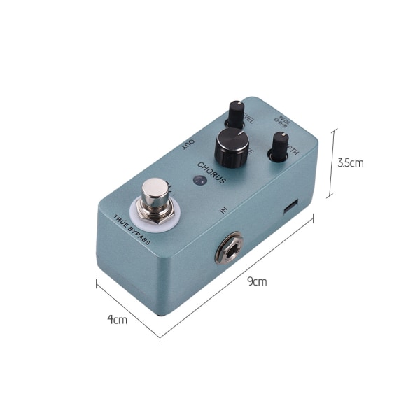 Pure Analog Chorus Elgitarr Baseffektpedal