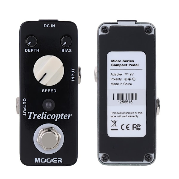 MOOER Trelicopter Classic Optisk Tremolo gitarreffektpedal