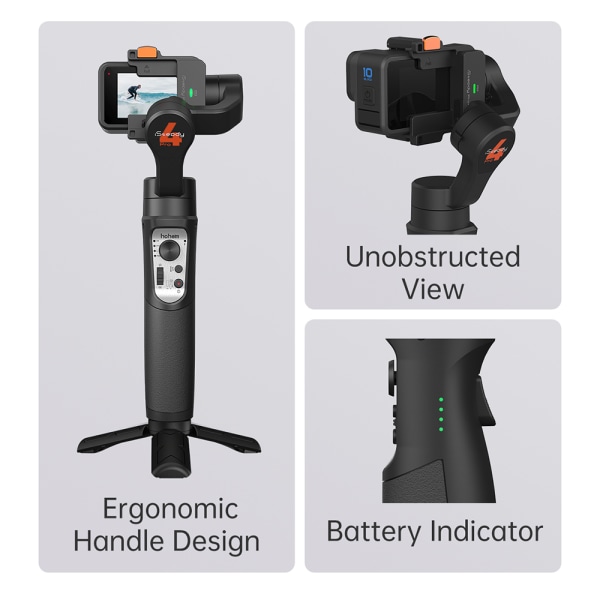 Hohem ISteady Pro 4 3-axlig stabilisator för GoPro 10 9 Osmo Action