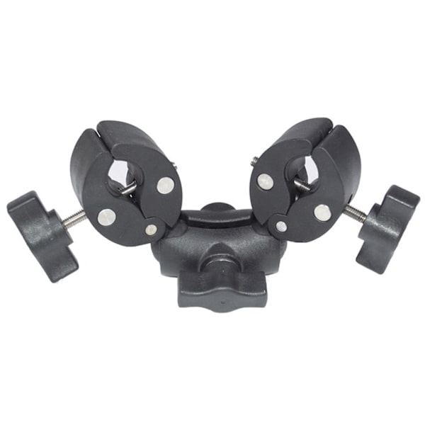 Super Dual-head Clamp Mount Bracket Cykel Motorcykel Fäste Large