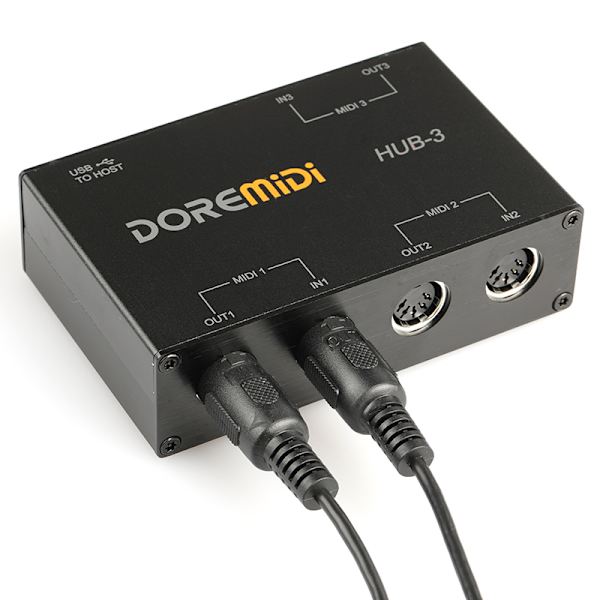 DOREMiDi HUB-3 USB Power MIDI Interface Box Controller Adapter