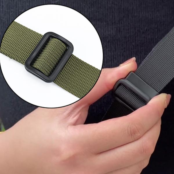 Universal Kamera Halsrem Axelrem Läderband Khaki