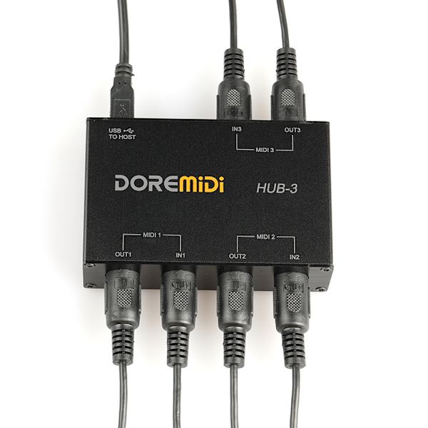 DOREMiDi HUB-3 USB Power MIDI Interface Box Controller Adapter