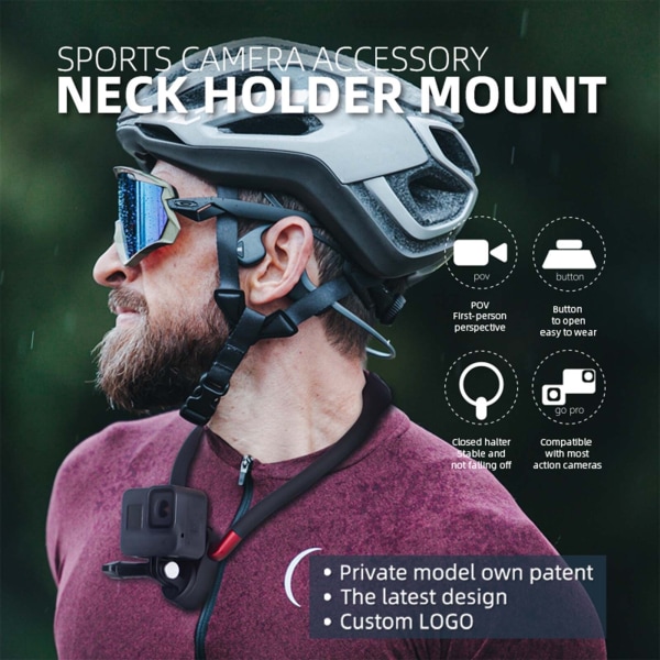 Bröstfäste Soft Hold Quick Release för GoPro Hero 10 Smartphone