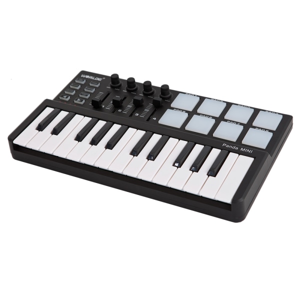 WORLDE 25 tangenter USB MIDI Keyboard Controller Drum Pad Music Maker