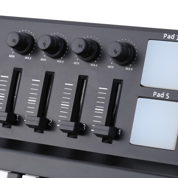 WORLDE 25 tangenter USB MIDI Keyboard Controller Drum Pad Music Maker