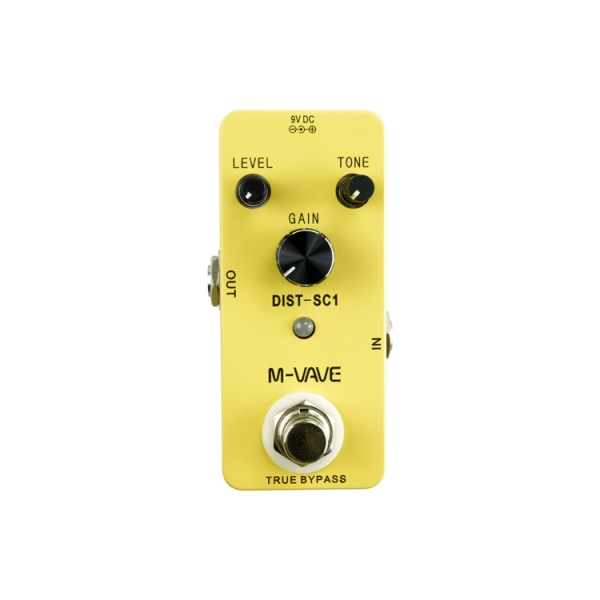 MVAVE DISTSC1 Classic Distortion Gitarr Effektpedal Smidig Varm