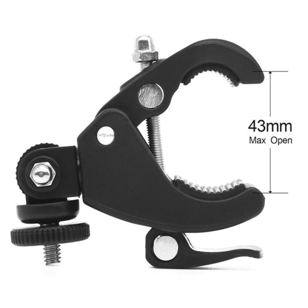 Cykel Motorcykel Styre Stång Clamp Bracket Mount för Gopro Hero