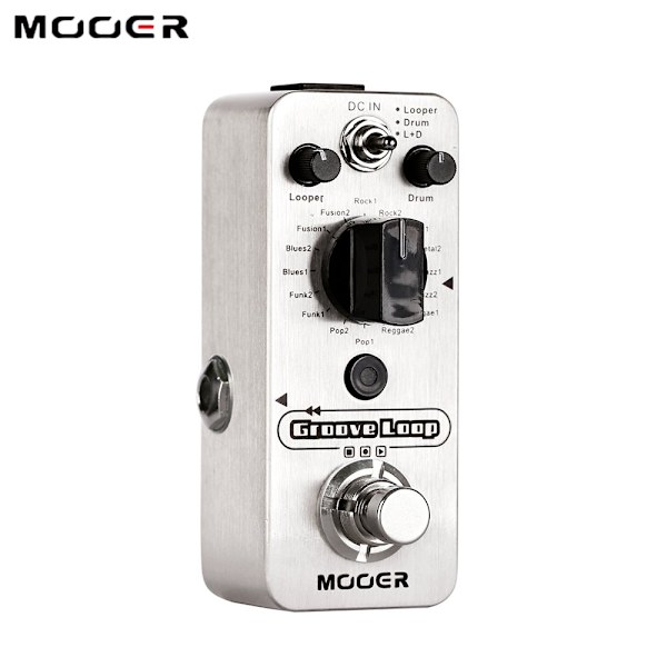 MOOER Groove Loop + Drum Machine Guitar Effects Pedal Looper