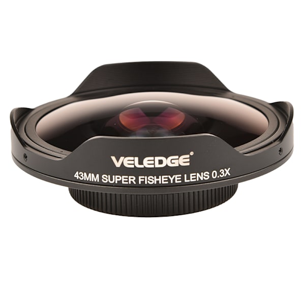 37MM / 43MM 0,3X Fisheye ultravidvinkelobjektiv för videokamera 43mm