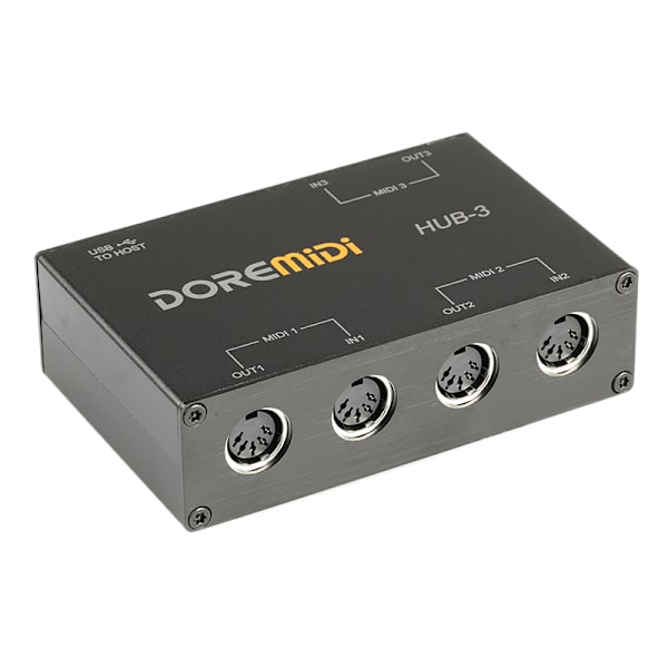 DOREMiDi HUB-3 USB Power MIDI Interface Box Controller Adapter