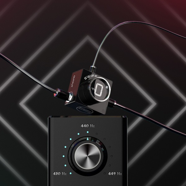 SWIFF Audio C10 Pedaltuner för elektrisk akustisk gitarrbas