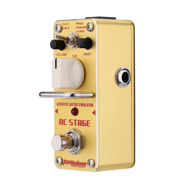 AROMA Akustisk Simulator Mini Gitarr Effekt Pedal True Bypass