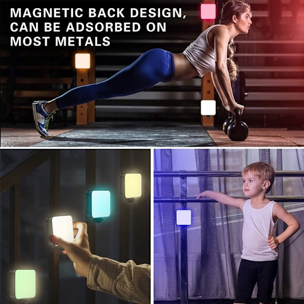 W64 Dimbar LED RGB-videoljus för kamerafotografering