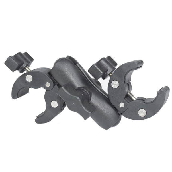 Super Dual-head Clamp Mount Bracket Cykel Motorcykel Fäste Small