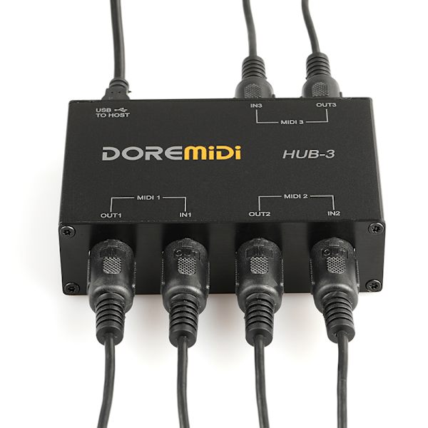 DOREMiDi HUB-3 USB Power MIDI Interface Box Controller Adapter