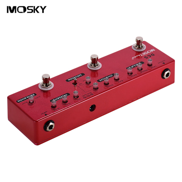 MOSKY Effect Pedal Delay Chorus Distortion Booster Buffer