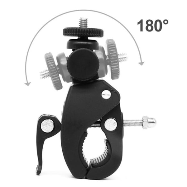 Cykel Motorcykel Styre Stång Clamp Bracket Mount för Gopro Hero
