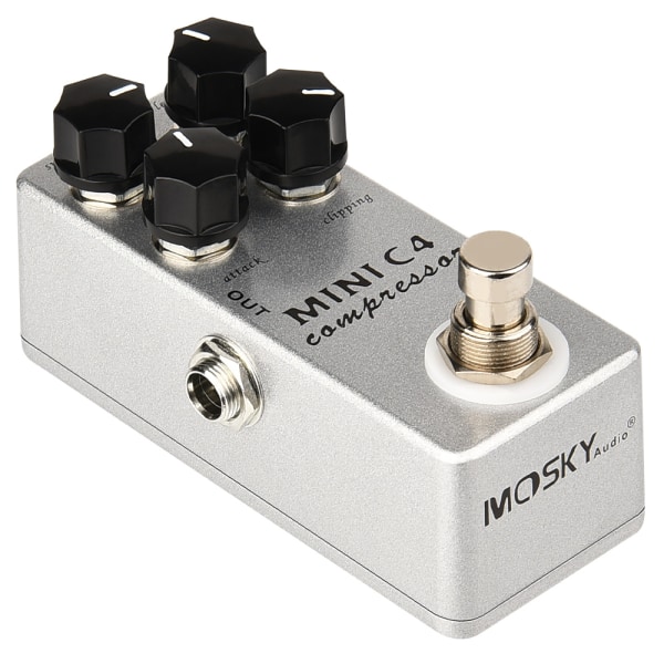 MOSKY C4 Kompressor Gitarr Effekt Pedal Rotera Sustain Attack