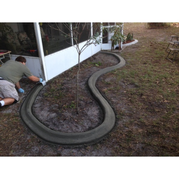Custom curbing betongkanter landskapsplanering DIY Originalet Curb It Yourself