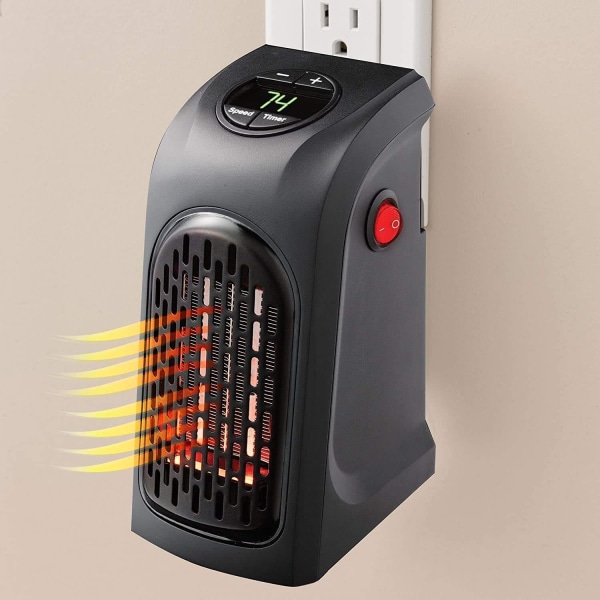 Plugg inn varmeapparat Keramisk elektrisk veggvarmer Energisparende Øyeblikkelig varmetimer