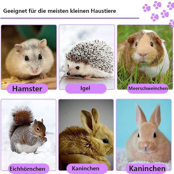 Hängmatta för smådjur, illerhängmatta, hängmatta och tunnel, hamster, ekorre, marsvin, illertillbehör, hängande gömställe, tunnelrör, leksak