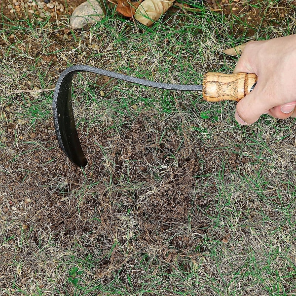 Kana Hoe 217 Japanese Garden Tool - Hand Hoe/sickle är perfekt för ogräsrensning och odling. Bladkanten är mycket skarp