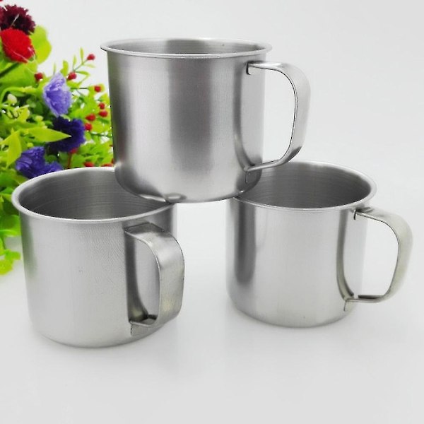 Rostfritt stål Kaffe Te Mugg Kopp Set för Utomhus Camping och Vandring