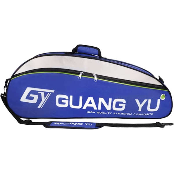 Professionel badmintonketchertaske 4-6 pak ketchertaske vandtæt tennisketcherbold battledore sport duffel stor kapacitet Blue