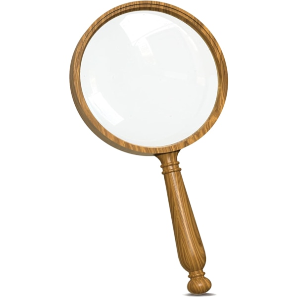 Magnifier 10X 100 mm Antique Reading Magnifying Glass Shatterproof for Reading Hobbies Book Lovers Seniors