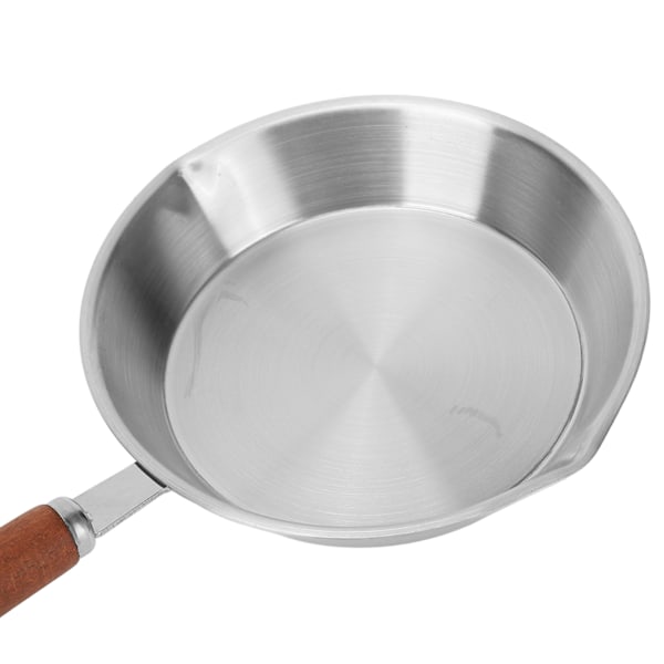 Stegepande i rustfrit stål, non-stick æggepande, stegepande til husholdning, restaurant, induktionskomfur, 4,7 tommer
