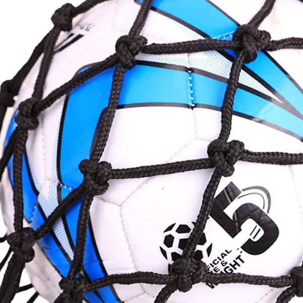 Mesh Boldholder Basketbold Volleyball Fodbold Opbevaring Netpose Bold Bærnet til en Bold (Sort)