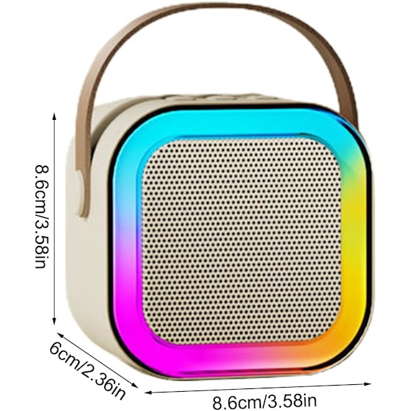 Portable Karaoke Machine, Wireless Speaker with Microphone for Home & Outdoor