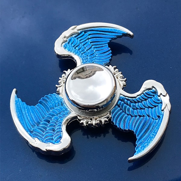 Metallisk Färgglad Legering Fingertoppsgyro Fingerrotation Användbart Verktyg för Tryckreducering Sun Yun Angel Wings 040