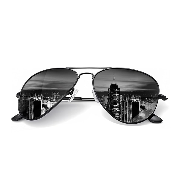 Klassiska Aviator Solglasögon för män Kvinnor Körning Solglasögon Polariserad Lens UV-blockering