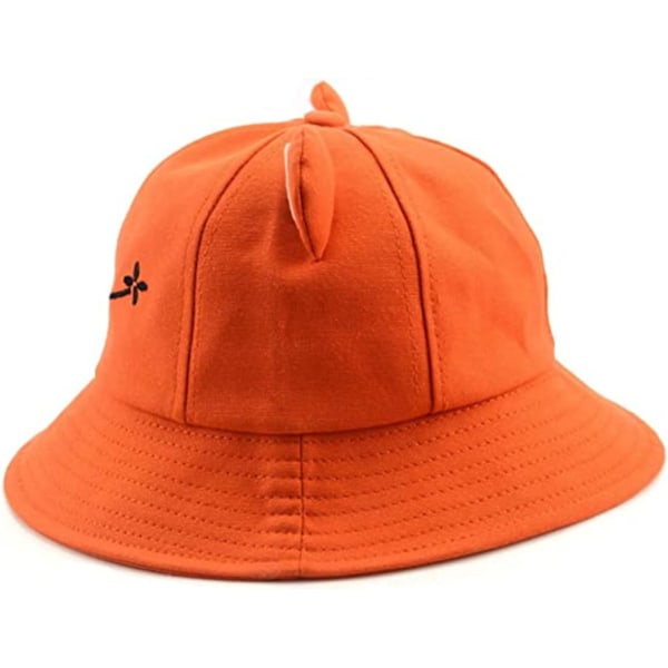 Groda solhatt, groda bucket hat herr fiskehatt dam bucket hats för kvinnor herrhattar sommarmössa Orange Orange L